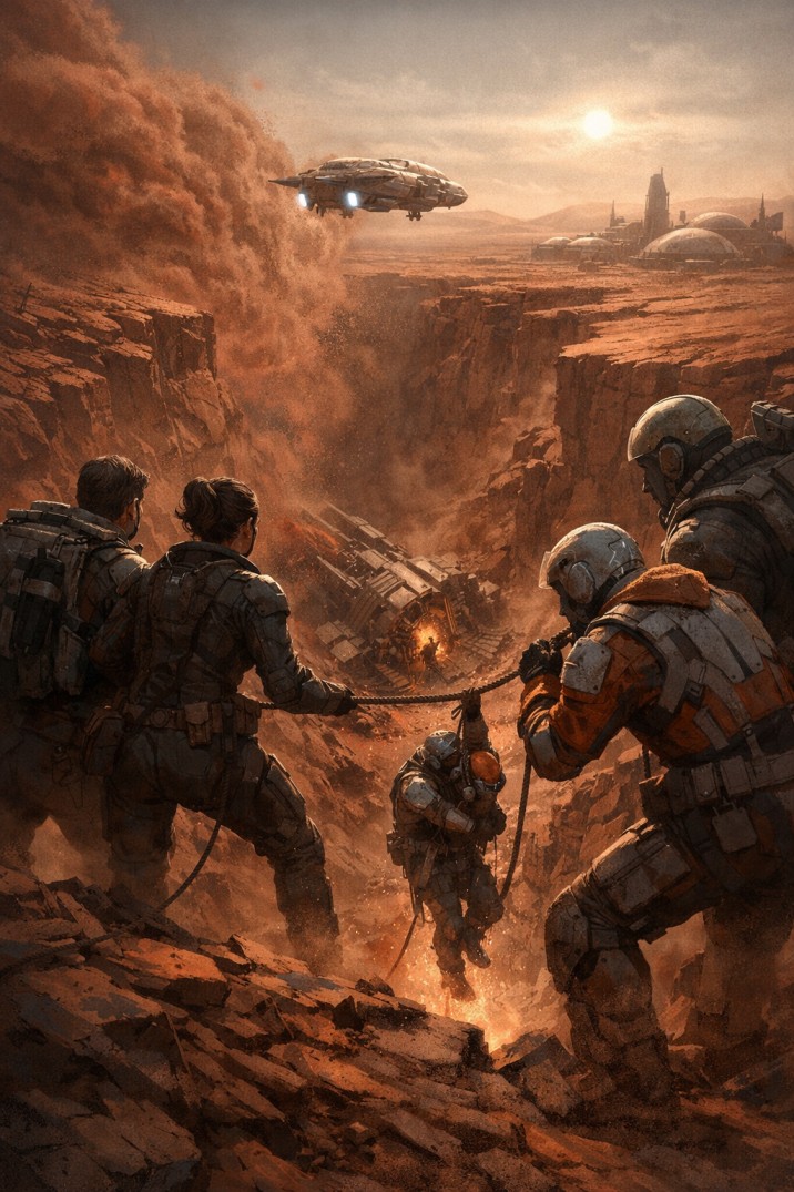 Luck, Politics, and Broken Rigs Under the Red Dust of Mars